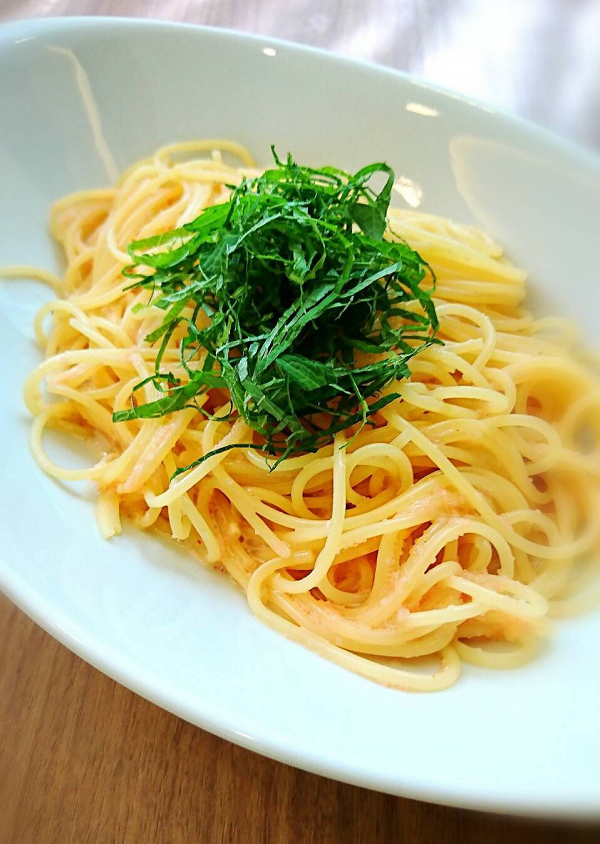 明太子の和風クリーム仕立て