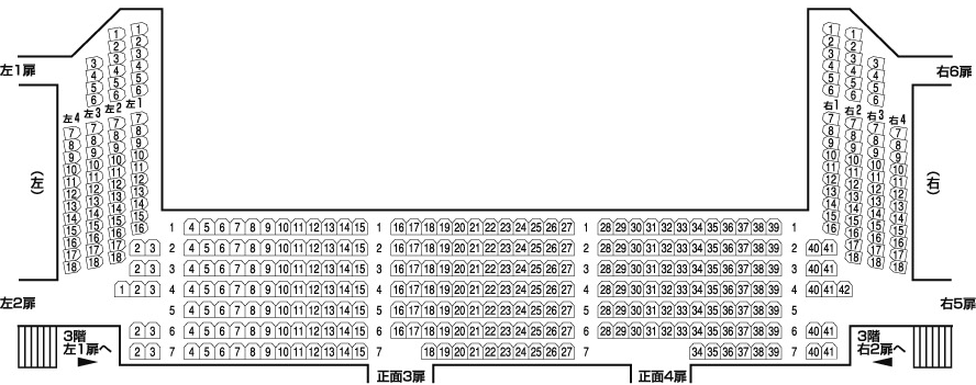 座席表 明治座 公式サイト